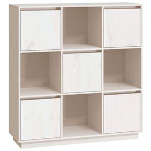 Highboard DE9442 Weiß - Massivholz - 35 x 117 x 111 cm