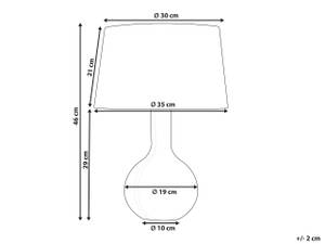 Tischlampen SOCO Weiß - Keramik - 35 x 46 x 35 cm