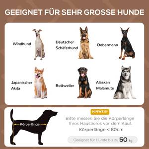 Hundebett D04-060CF Braun - 92 x 108 x 122 cm