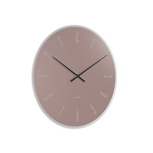 Horloge murale Mirror Numbers Rose foncé