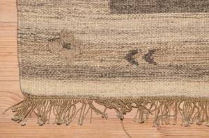 Kelim Modern - 200x140cm Beige - Naturfaser - 140 x 1 x 200 cm