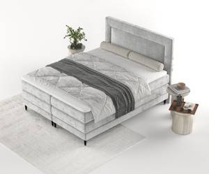 Boxspringbett Madame Grau - Breite: 180 cm