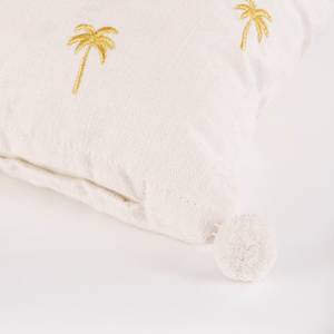 Coussin Linden Blanc - Textile - 45 x 10 x 45 cm