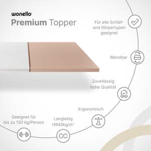 Premium Kaltschaum Topper Breite: 100 cm