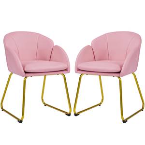 Einzelsessel Sessel Metallbeinen 1-Set Pink