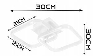 Smart moderne Deckenleuchte Weiß - Metall - 30 x 15 x 30 cm