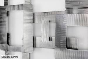 Wanddeko Metall Memorias Silber - Metall - 110 x 64 x 7 cm