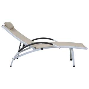 Chaise longue 3005299 Blanc crème