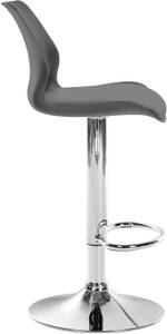 Tabouret de bar Gilbert Lot de 2 Gris - Matière plastique - 39 x 82 x 42 cm