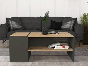 Couchttisch VELKAN Grau - Holzwerkstoff - 60 x 45 x 110 cm