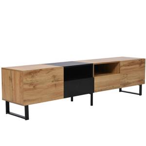 Buffet bas TV Astraios Ⅱ Marron - Bois manufacturé - Métal - 38 x 48 x 190 cm