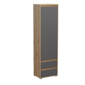 l' armoire Torino Marron - En partie en bois massif - 54 x 190 x 35 cm