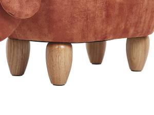 Pouf animal DOGGY Marron - Chêne clair - Marron sable