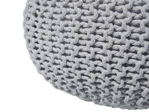 Pouf CONRAD Grau - Hellgrau - 50 x 35 x 50 cm