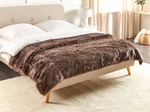 Plaid DELICE Marron - Largeur : 220 cm