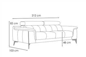 Sofa 3-Sitzer (Matera) Senfgelb