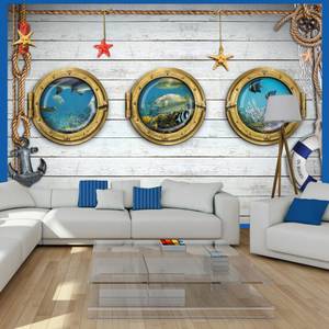 Selbstklebende Fototapete Tree portholes Textil - 147 x 105 x 2 cm