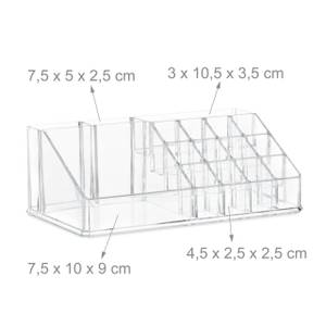 2 x Make Up Organizer transparent Durchscheinend