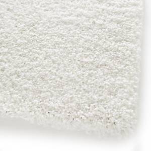 Tapis shaggy AMORE 1 80x150 blanc Blanc - Matière plastique - 80 x 1 x 150 cm