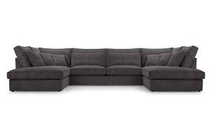 Ecksofa Eckcouch Couch Albet U Form Grau