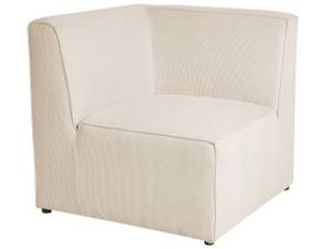 Modulsofa LEMVIG 2-tlg Beige - Creme - 166 x 83 cm