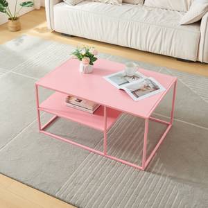 Table basse Solund Rose foncé - 90 x 45 x 60 cm