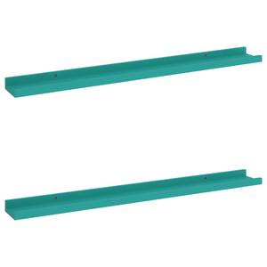 Wandregal-Set (2-teilig) Blau - Breite: 80 cm - Anzahl Teile im Set: 2