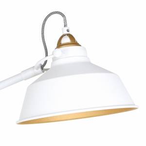 Lampadaire Nové Fer - 1 ampoule - Blanc