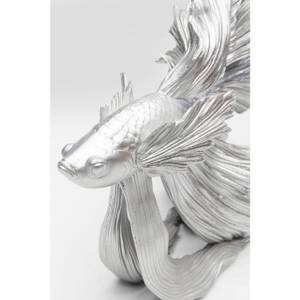 Deko Figur Betta Fish Silber - Kunststoff - 14 x 37 x 34 cm