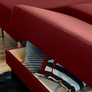 Just Fashion Funktionssofa mit Hocker Rot