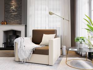 Sofa HEVI Beige - Braun - Breite: 98 cm