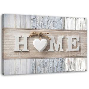 Wandbilder Herz Home Vintage Beige 60 x 40 cm