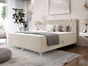 Boxspringbett Chester Beige - Breite: 186 cm