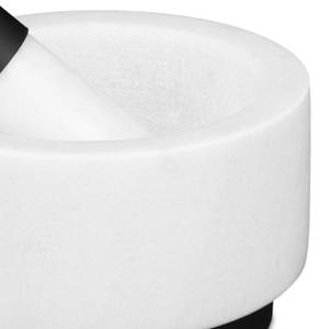 Mortier et pilon en marbre Noir - Blanc - Matière plastique - Pierre - 14 x 8 x 14 cm