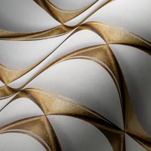 3D Tapete Grafisch Weiß Elegant Gold home24 kaufen 