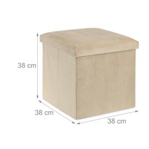 Tabouret de rangement Blanc crème