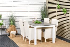 Chaise de jardin Malin lot de 2 Verre blanc