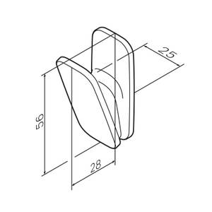 AM.PM Badhaken Handtuchhaken Schwarz - Metall - 3 x 6 x 3 cm