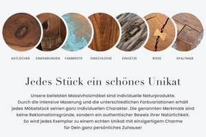 Couchtisch ELEMENTS 2er Set Braun - Metall - Massivholz - Holzart/Dekor - 65 x 40 x 65 cm