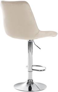 Tabouret de bar Toni Blanc crème