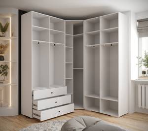 Garderobe Inova 1 Z1 Schwarz - Weiß