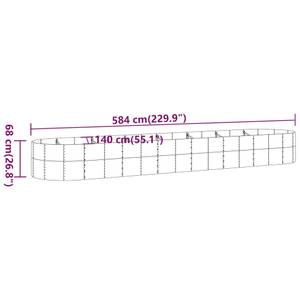 Hochbeet 3012743-1 Braun - 140 x 584 cm