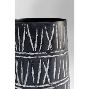 Vase Scribble Schwarz - Metall - 16 x 43 x 16 cm