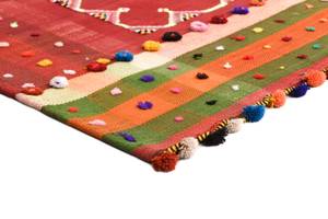 Tapis Jajim CXI Rouge - Textile - 125 x 1 x 388 cm