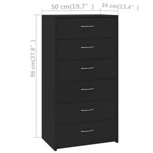 Sideboard 3000083-1 Schwarz