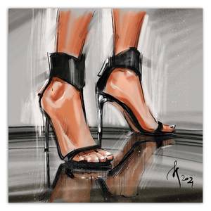 Leinwandbild Mode Schuhe Irina Sadykova 30 x 30 cm