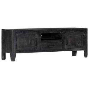 Meuble tv 247985 Noir - Bois massif - Bois/Imitation - 30 x 40 x 118 cm