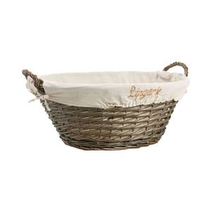 Corbeille ovale linge en éclisse Rotin - 57 x 24 x 44 cm