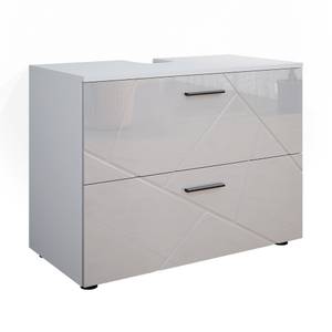 Meuble sous vasque simple Irma 37572 Blanc brillant - Blanc