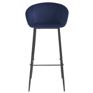 Tabouret de bar Marquise (Lot de 2) Bleu